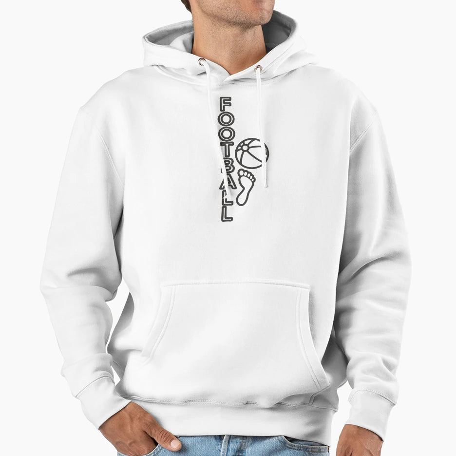 Football Foot And Ball Hoodie - Unique Graphic Unisex - T-Shirt, Sweatshirt, Hoodie