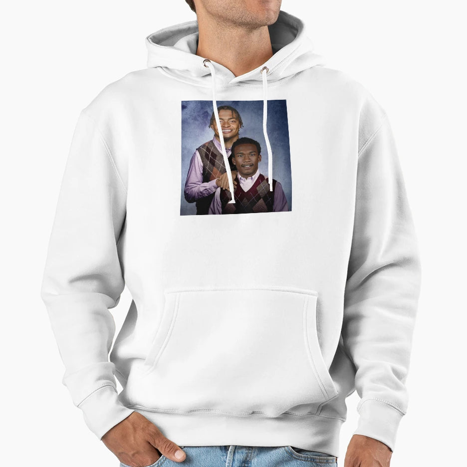 Justin Fields Garrett Wilson Football Hoodie - Minimalist Print Men Women - T-Shirt, Sweatshirt, Hoodie