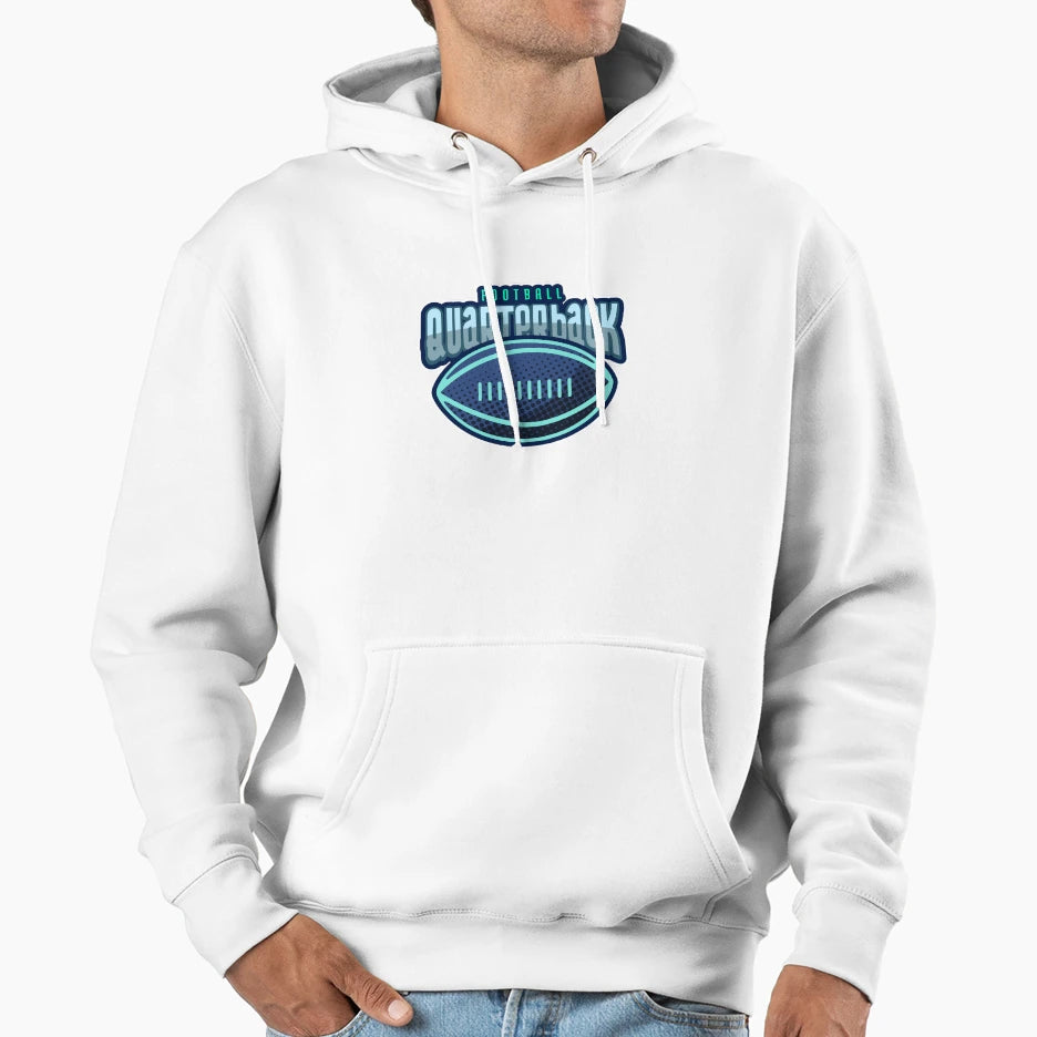 Football Quarterback Hoodie - Casual Everyday Wear Unisex - T-Shirt, Sweatshirt, Hoodie