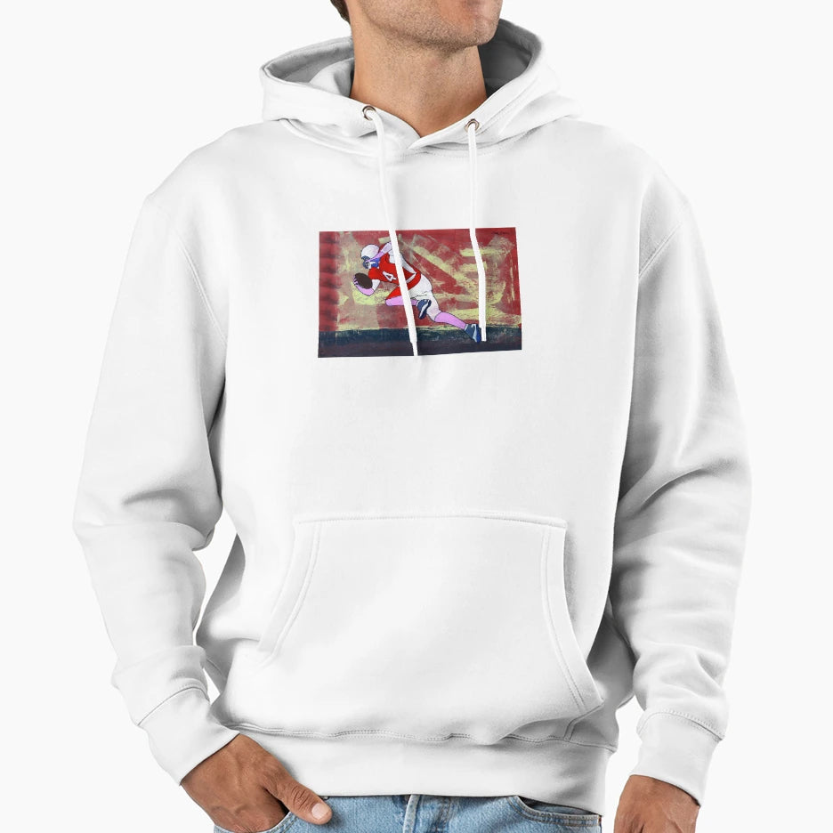Football Player Hoodie - Streetwear Style Unisex - T-Shirt, Sweatshirt, Hoodie