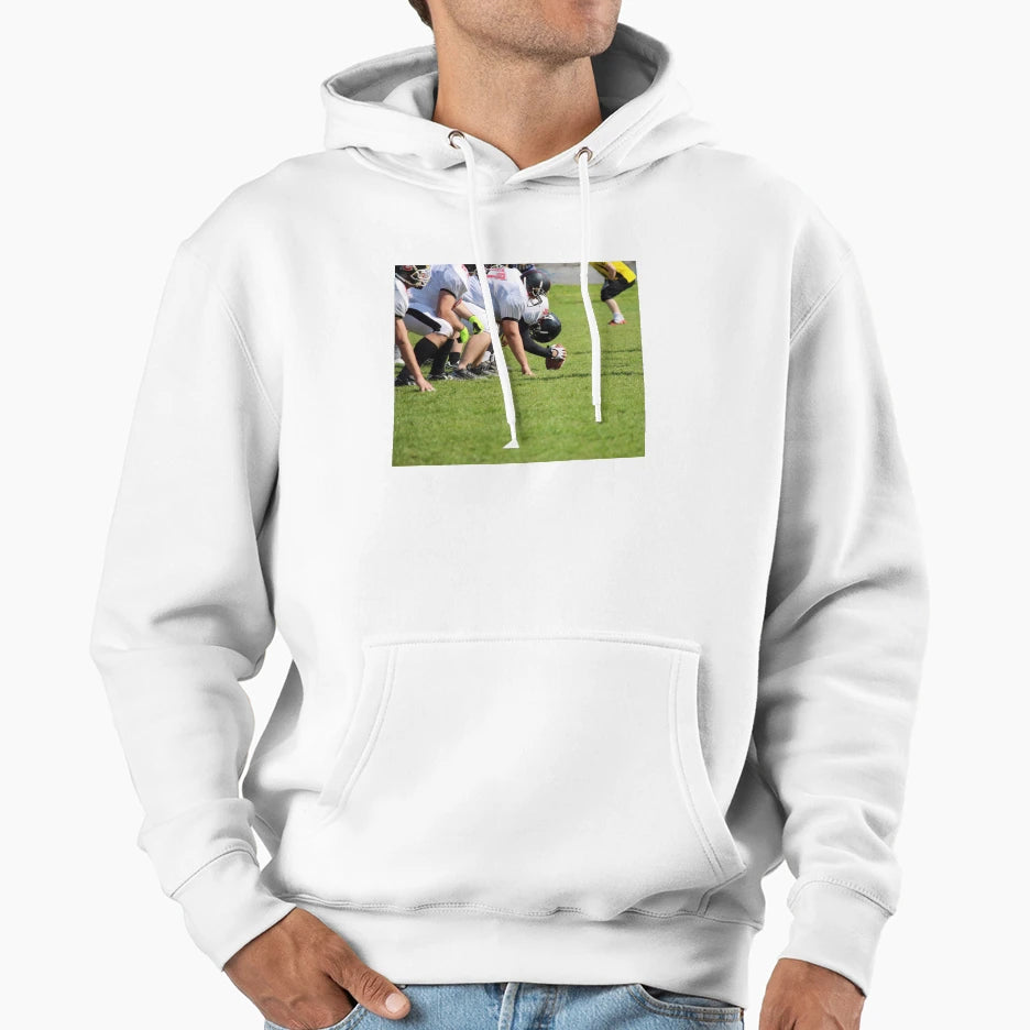 American Football Players Field Hoodie - Streetwear Style for Adults - T-Shirt, Sweatshirt, Hoodie
