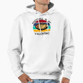 Football Is My Valentine Romance Sports Hoodie - Aesthetic Graphic Unisex - T-Shirt, Sweatshirt, Hoodie