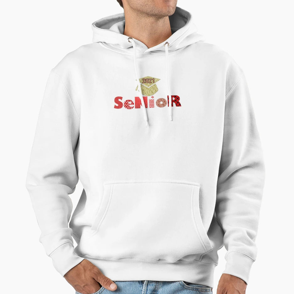 Copy Senior 2021 Graduation Class 2021 Hoodie - Custom Art Print Men Women - T-Shirt, Sweatshirt, Hoodie