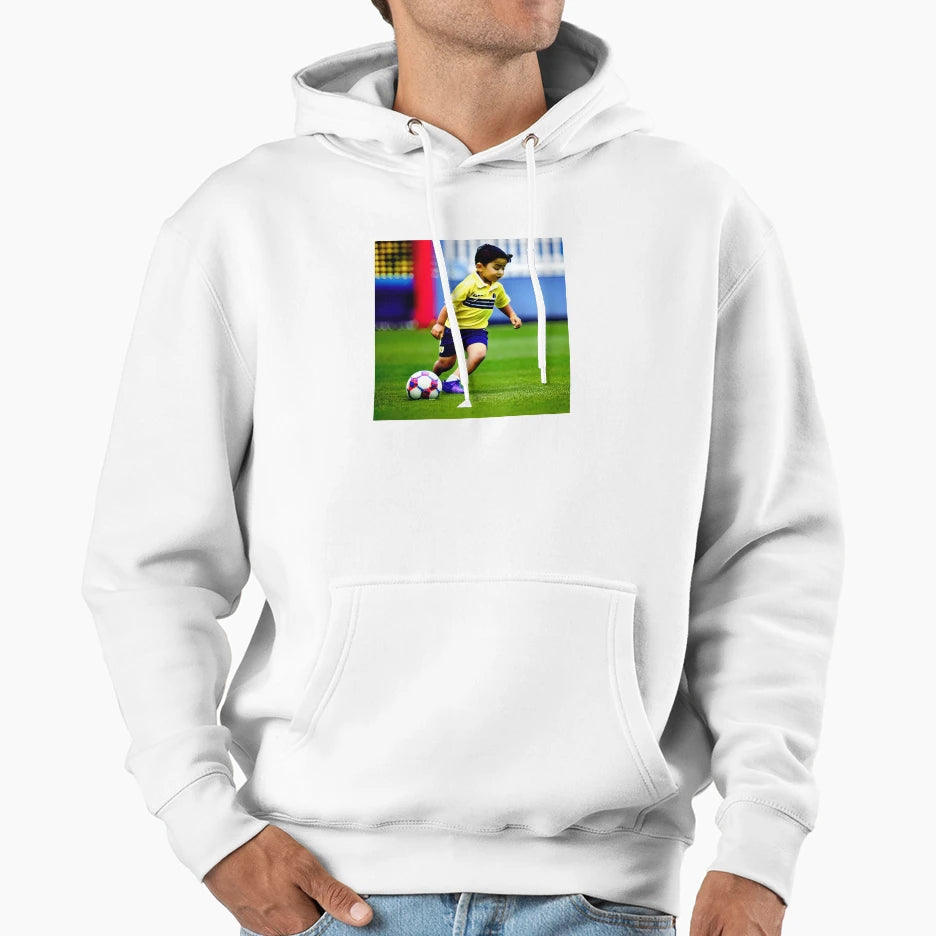 Footballer Hoodie - Fun Novelty Design Men Women - T-Shirt, Sweatshirt, Hoodie
