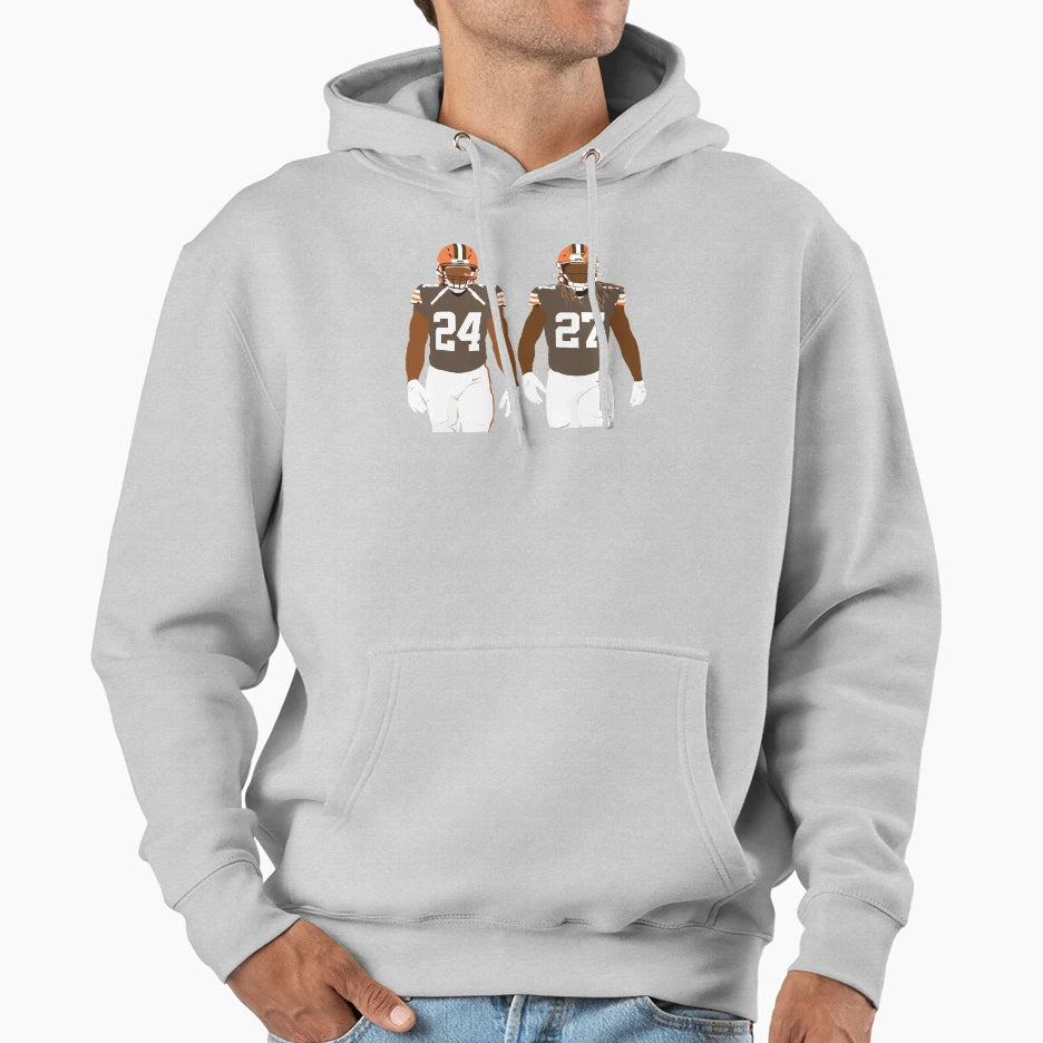 Nick Chubb Kareem Hunt Hoodie - Unique Graphic for Adults - T-Shirt, Sweatshirt, Hoodie