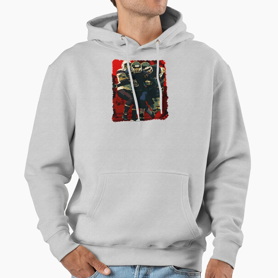 Football Team Red Art Graphicyouth Hoodie - Casual Everyday Wear Unisex - T-Shirt, Sweatshirt, Hoodie
