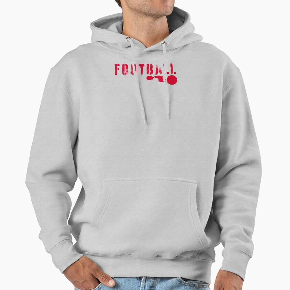 Football Foot And Ball Hoodie - Aesthetic Graphic for Adults - T-Shirt, Sweatshirt, Hoodie