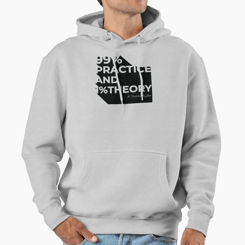 Typo 99 Practice And 1 Theory Timeless Hoodie - Novelty Apparel Unisex - T-Shirt, Sweatshirt, Hoodie