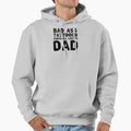 Bad Ass Tattooed Football Loving Dad Hoodie - Fun Novelty Design for Adults - T-Shirt, Sweatshirt, Hoodie
