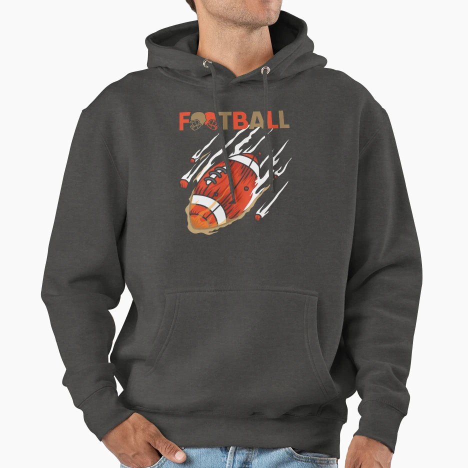 Football Season Hoodie - Aesthetic Graphic for Adults - T-Shirt, Sweatshirt, Hoodie