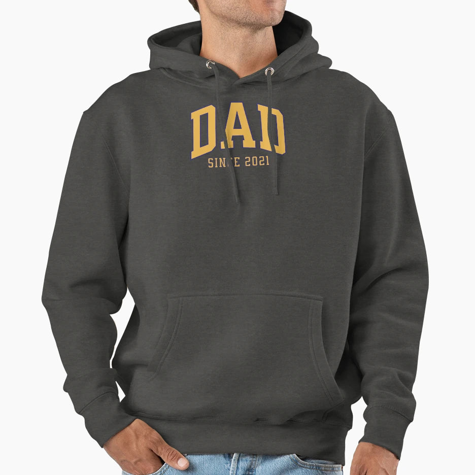 Dad Since 2021 Hoodie - Aesthetic Graphic Men Women - T-Shirt, Sweatshirt, Hoodie