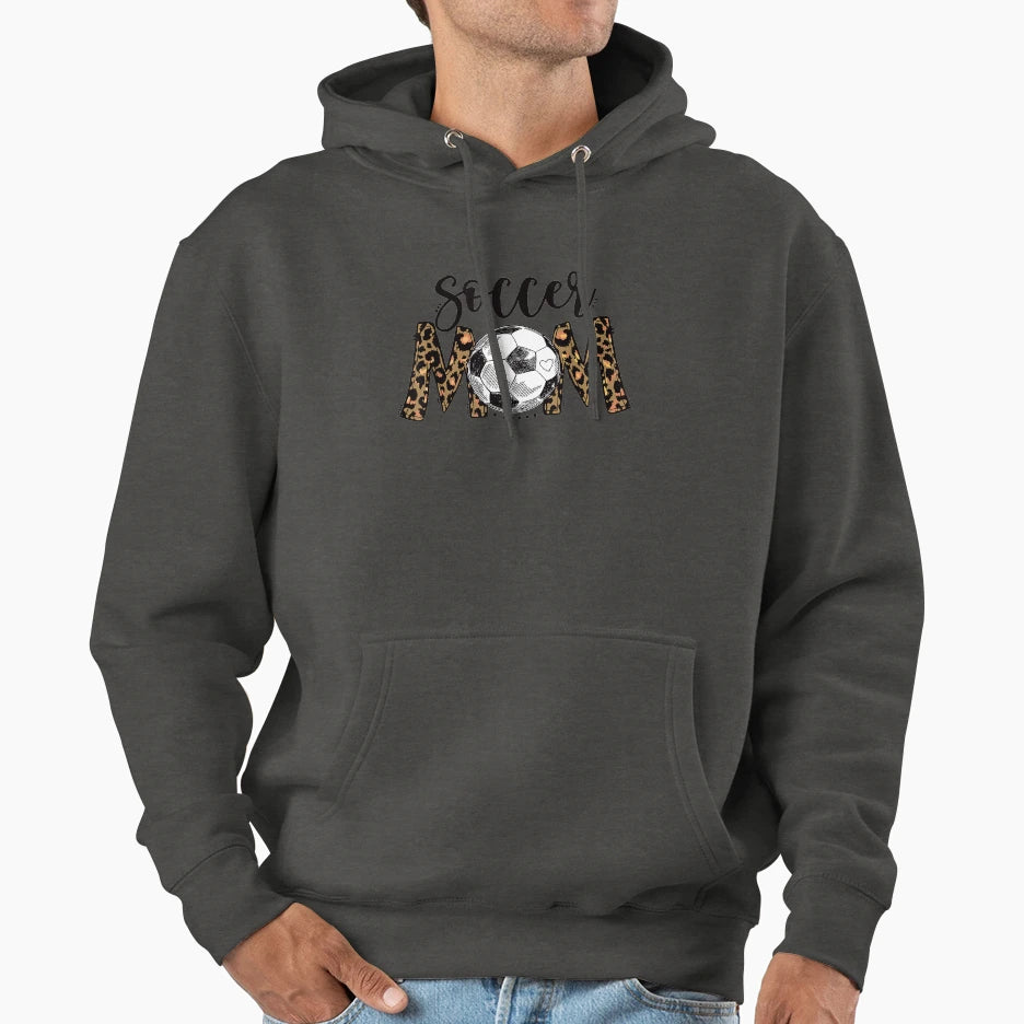 Soccer Mom Mom Life Soccer Game Day Hoodie - Casual Everyday Wear Unisex - T-Shirt, Sweatshirt, Hoodie