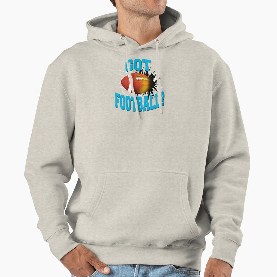 Got Football White Hoodie - Trendy Graphic Men Women - T-Shirt, Sweatshirt, Hoodie