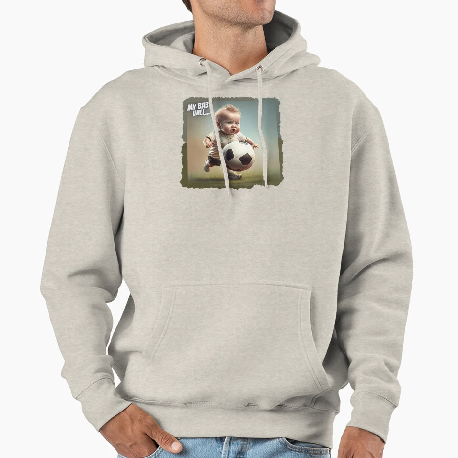 My Will Footballer Lovely Footballer Hoodie - Fun Novelty Design Men Women - T-Shirt, Sweatshirt, Hoodie