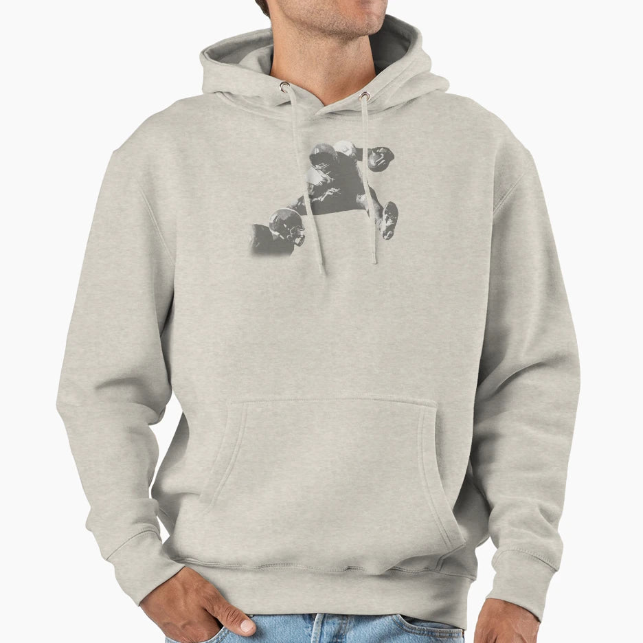 Hurdling Football Player Collection Hoodie - Graphic Print Men Women - T-Shirt, Sweatshirt, Hoodie