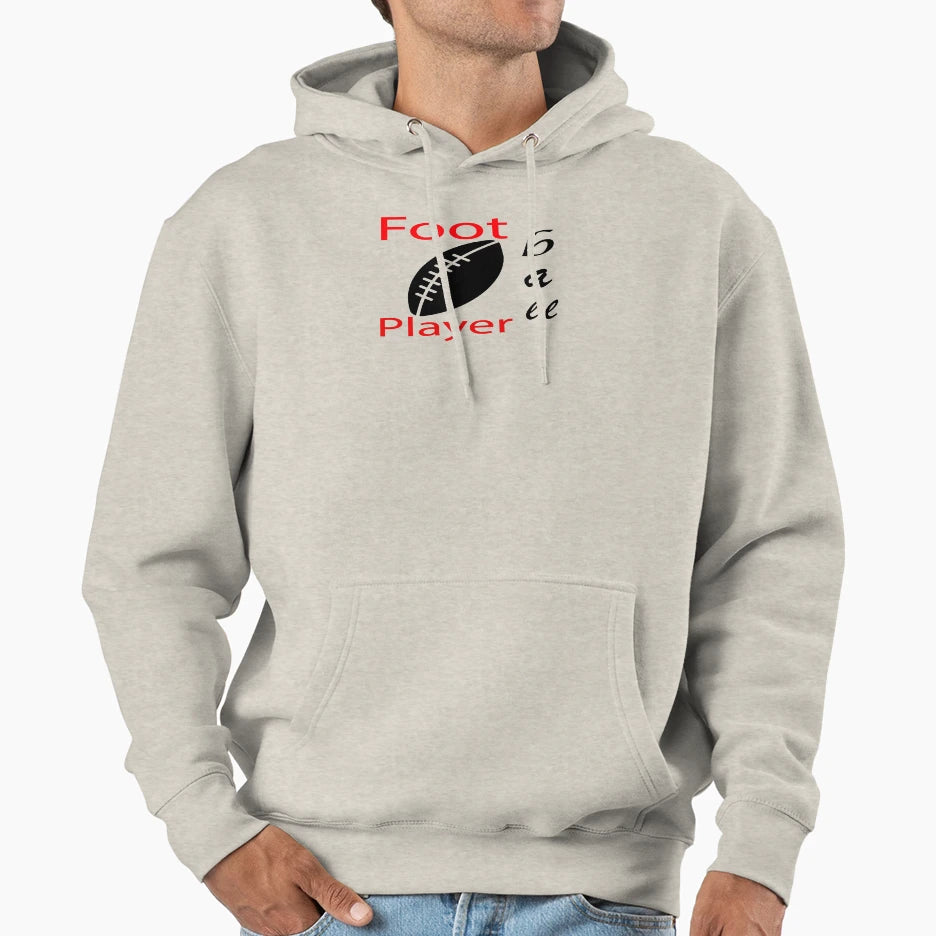 Football Hoodie - Casual Everyday Wear Men Women - T-Shirt, Sweatshirt, Hoodie