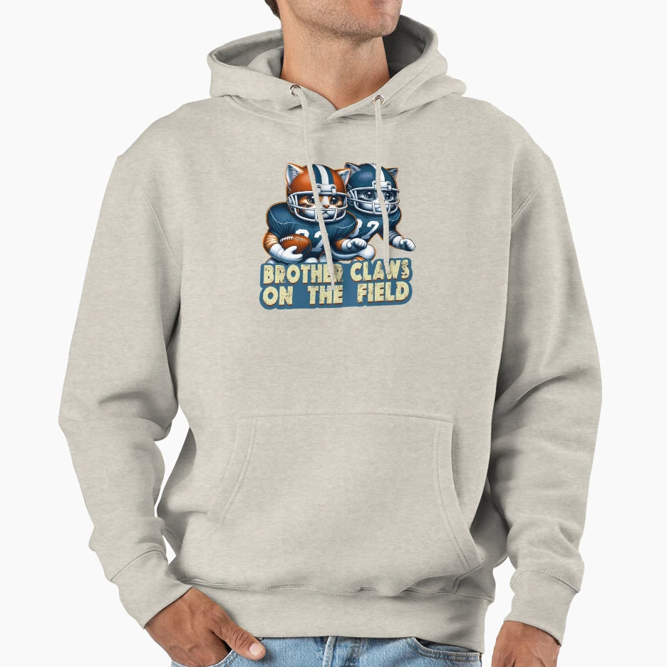 Brother Claws Field American Football Hoodie - Custom Art Print Men Women - T-Shirt, Sweatshirt, Hoodie