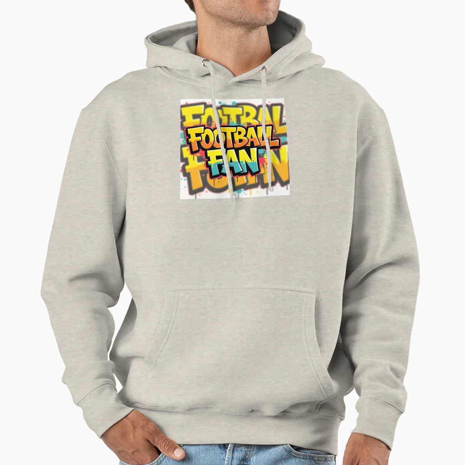 Football Theme Hoodie - Fun Novelty Design Men Women - T-Shirt, Sweatshirt, Hoodie