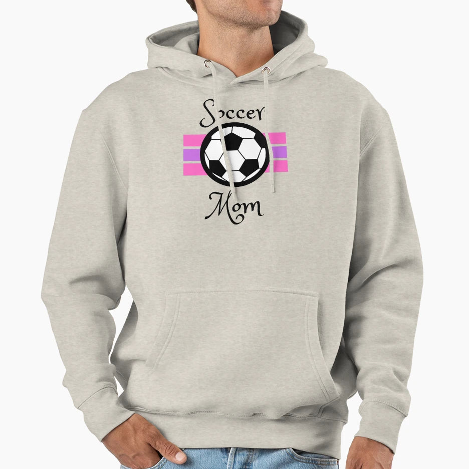 Soccer Mom Hoodie - Novelty Apparel for Adults - T-Shirt, Sweatshirt, Hoodie