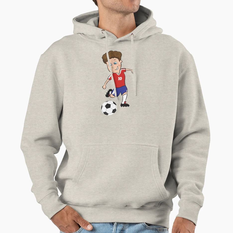 Soccer Hoodie - Fun Novelty Design for Adults - T-Shirt, Sweatshirt, Hoodie
