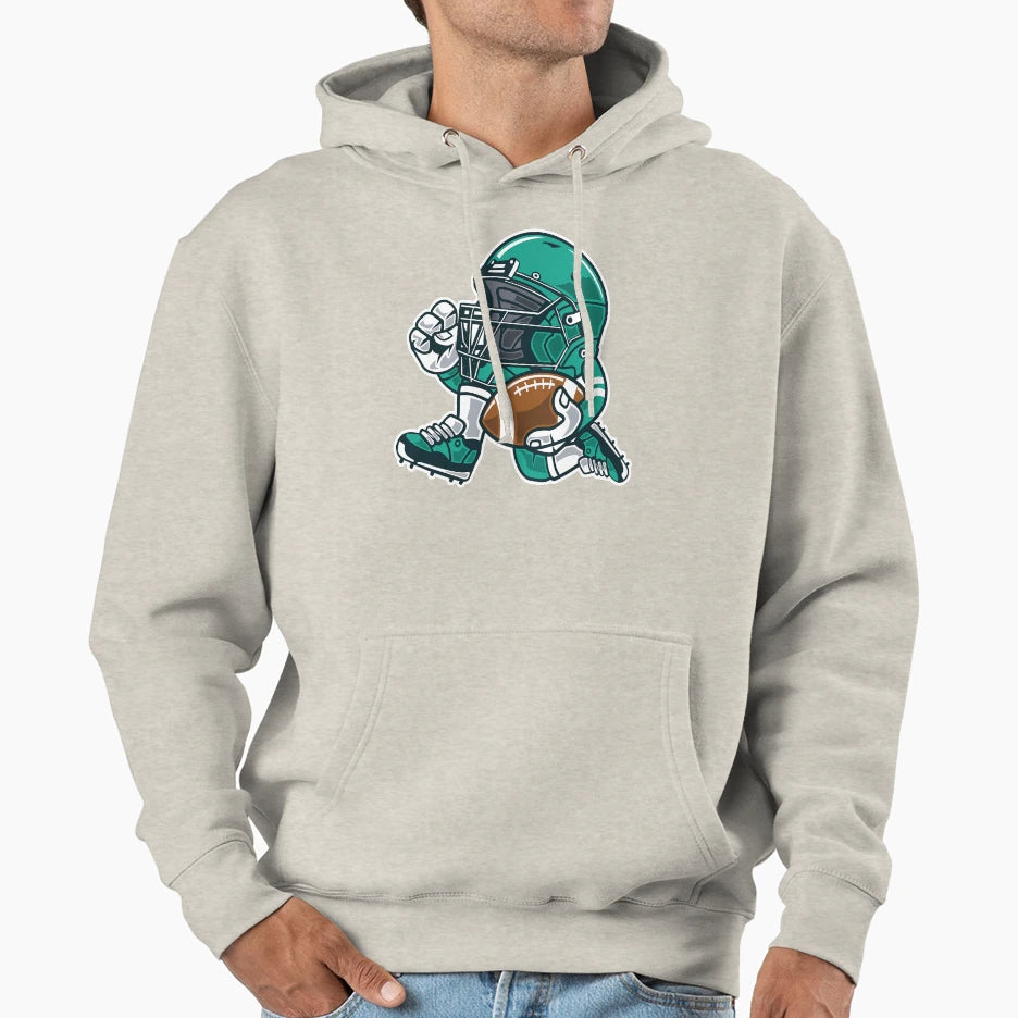Football Player Hoodie - Streetwear Style Unisex - T-Shirt, Sweatshirt, Hoodie