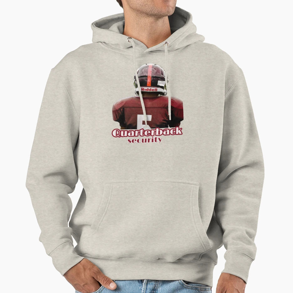 Quarterback Security Football Hoodie - Custom Art Print Unisex - T-Shirt, Sweatshirt, Hoodie