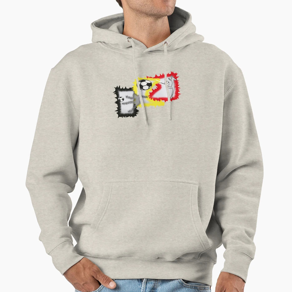 Football Player Football Footballer Hoodie - Streetwear Style for Adults - T-Shirt, Sweatshirt, Hoodie