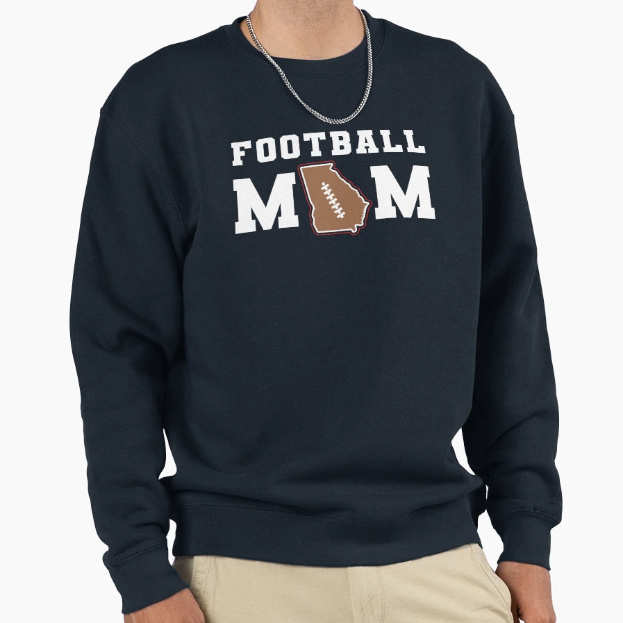 Georgia Football Mom T-Shirt - Custom Art Print Men Women - T-Shirt, Sweatshirt, Hoodie