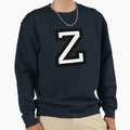 Letter Z Two Color Sweatshirt - Trendy Graphic for Adults - T-Shirt, Sweatshirt, Hoodie