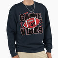 Game Day Vibes Dynamic Football Sweatshirt - Fun Novelty Design Men Women - T-Shirt, Sweatshirt, Hoodie