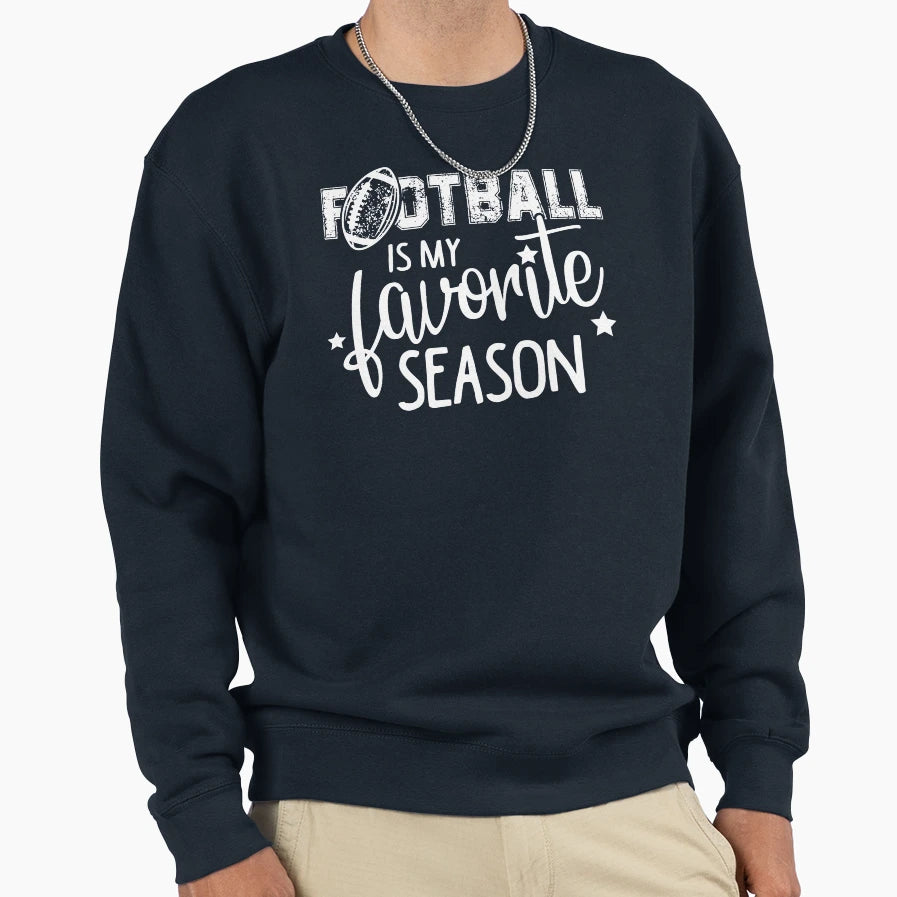Football Is My Favorite Season Sweatshirt - Aesthetic Graphic for Adults - T-Shirt, Sweatshirt, Hoodie