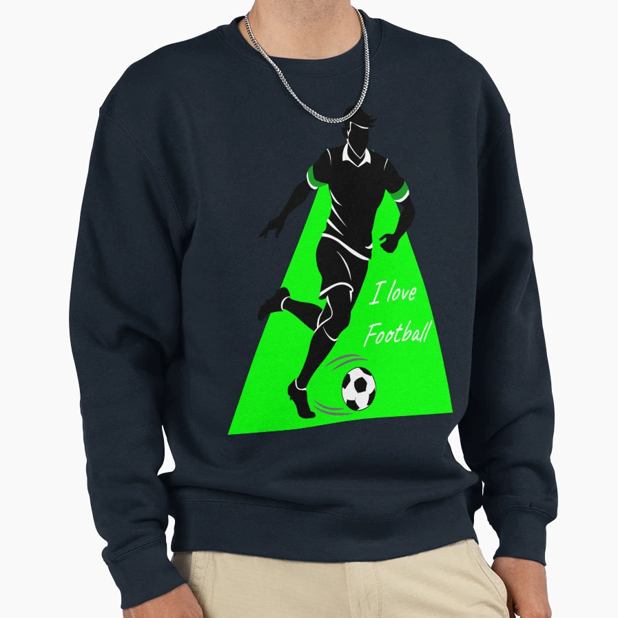 Passion Football Sweatshirt - Minimalist Print Men Women - T-Shirt, Sweatshirt, Hoodie
