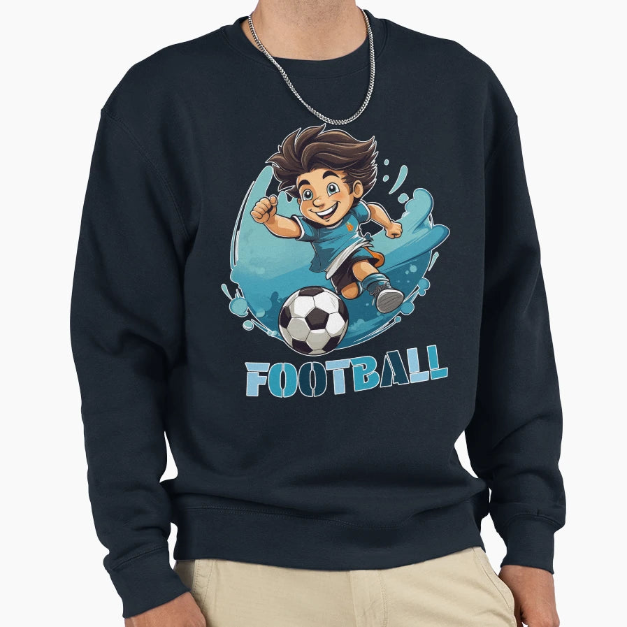 Football Soccer Sweatshirt - Aesthetic Graphic Unisex - T-Shirt, Sweatshirt, Hoodie
