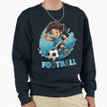 Football Soccer Sweatshirt - Aesthetic Graphic Unisex - T-Shirt, Sweatshirt, Hoodie