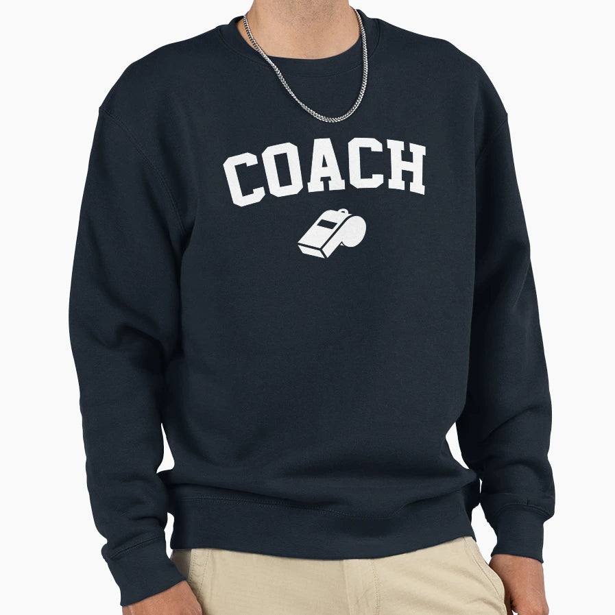 Coach Whistle Sweatshirt - Minimalist Print Unisex - T-Shirt, Sweatshirt, Hoodie