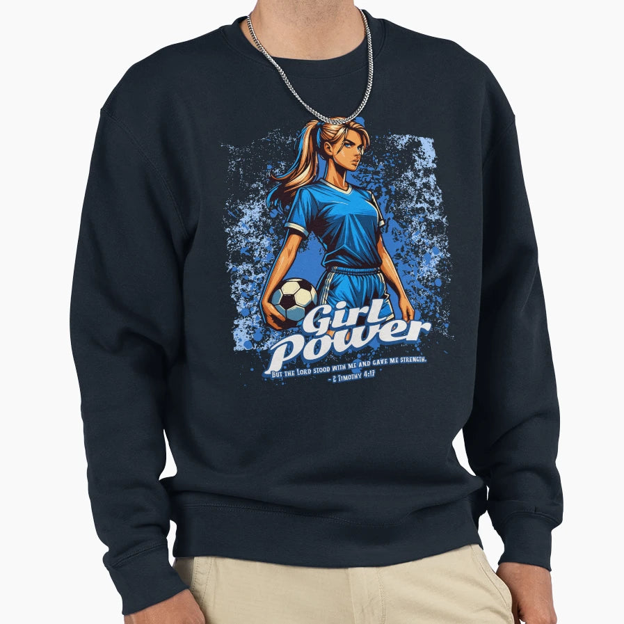 Power Soccer Sweatshirt - Novelty Apparel for Adults - T-Shirt, Sweatshirt, Hoodie