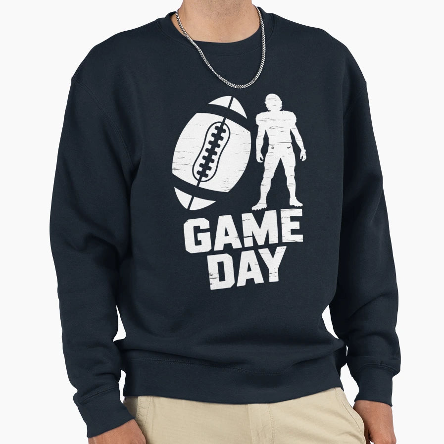 Game Day Football Sports Player Sweatshirt - Custom Art Print Unisex - T-Shirt, Sweatshirt, Hoodie