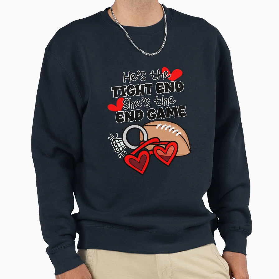 T And T Love End Game Sweatshirt - Trendy Graphic Unisex - T-Shirt, Sweatshirt, Hoodie