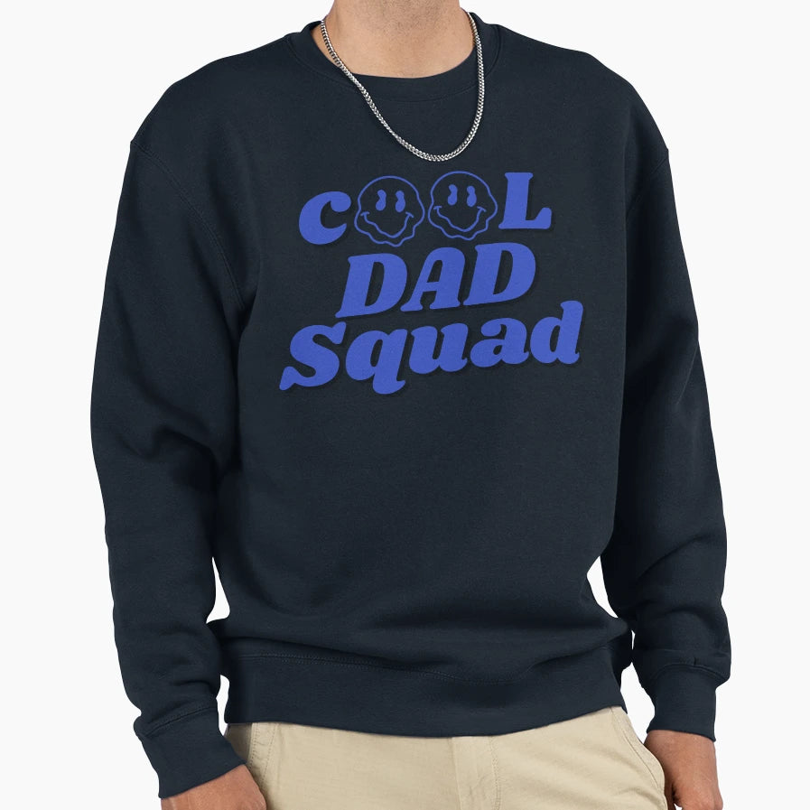 Dad Squad Funny Fathers Day Gift T-Shirt - Minimalist Print Men Women - T-Shirt, Sweatshirt, Hoodie