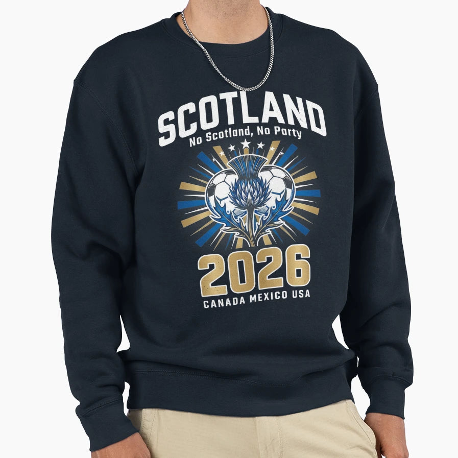 Scottish Soccer Scotland Football 2026 Sweatshirt - Minimalist Print Unisex - T-Shirt, Sweatshirt, Hoodie