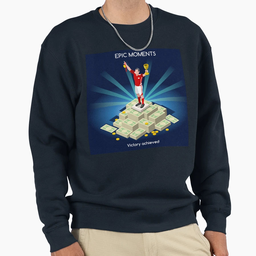 Football Champion Epic Moments Sweatshirt - Graphic Print Men Women - T-Shirt, Sweatshirt, Hoodie