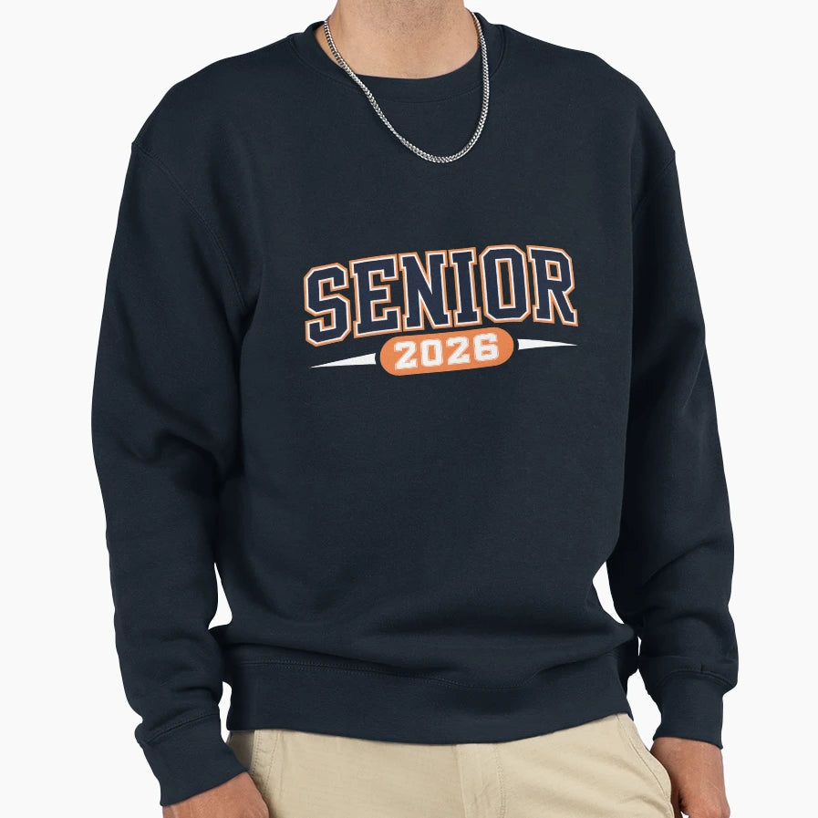 Senior Class 2026 Sweatshirt - Trendy Graphic Men Women - T-Shirt, Sweatshirt, Hoodie
