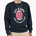 Funny Flag Football Joke Sweatshirt - Aesthetic Graphic Men Women - T-Shirt, Sweatshirt, Hoodie