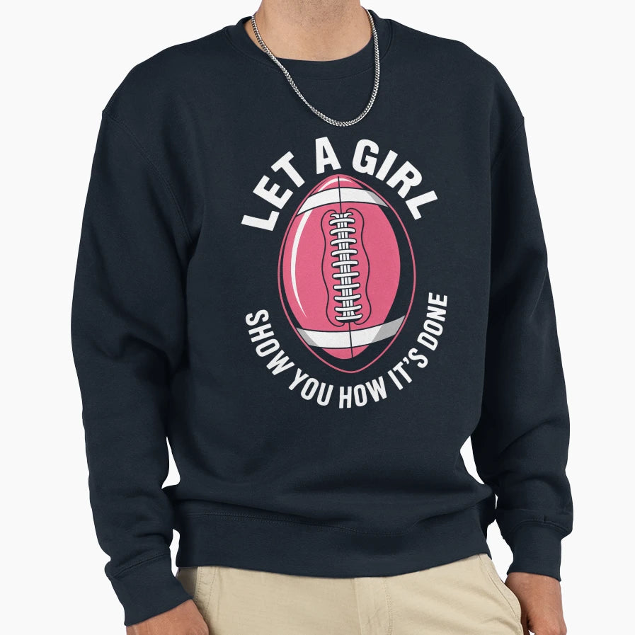 Funny Flag Football Joke Sweatshirt - Aesthetic Graphic Men Women - T-Shirt, Sweatshirt, Hoodie