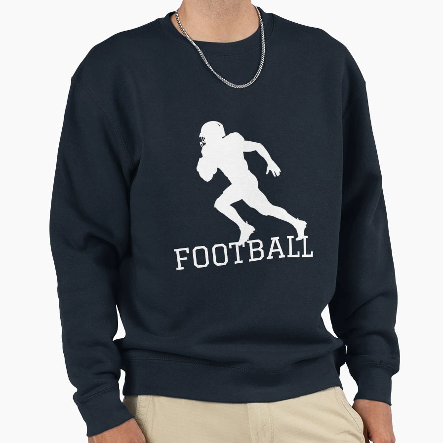 Football Silhouette American Sweatshirt - Streetwear Style for Adults - T-Shirt, Sweatshirt, Hoodie