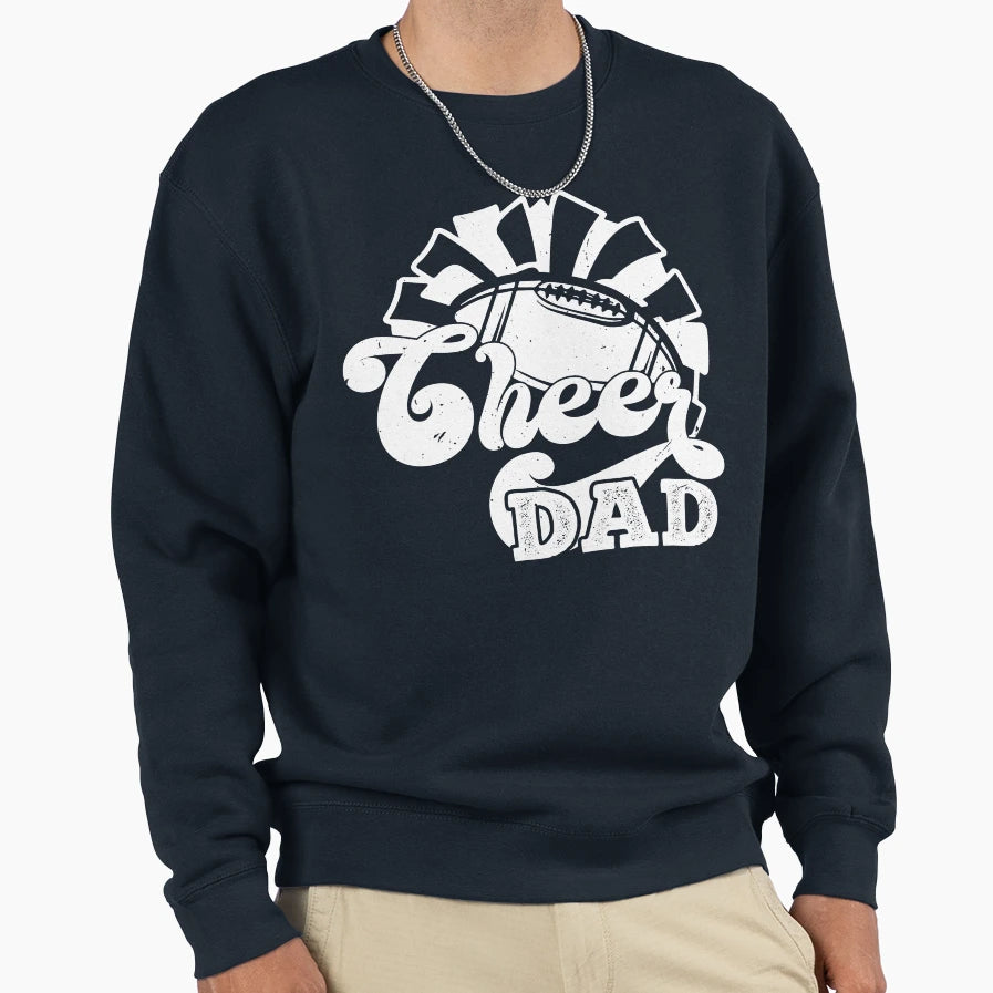 Funny Cheer Football Cheerleading Sweatshirt - Aesthetic Graphic Unisex - T-Shirt, Sweatshirt, Hoodie