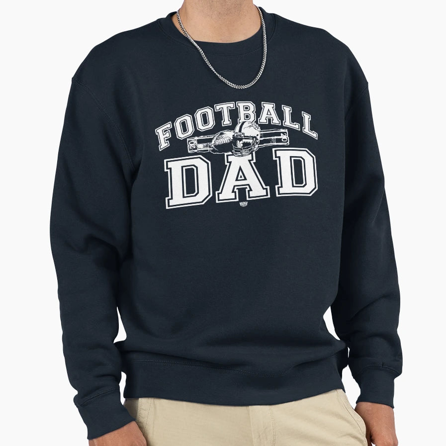 Proud Football Dad Sweatshirt - Graphic Print Unisex - T-Shirt, Sweatshirt, Hoodie