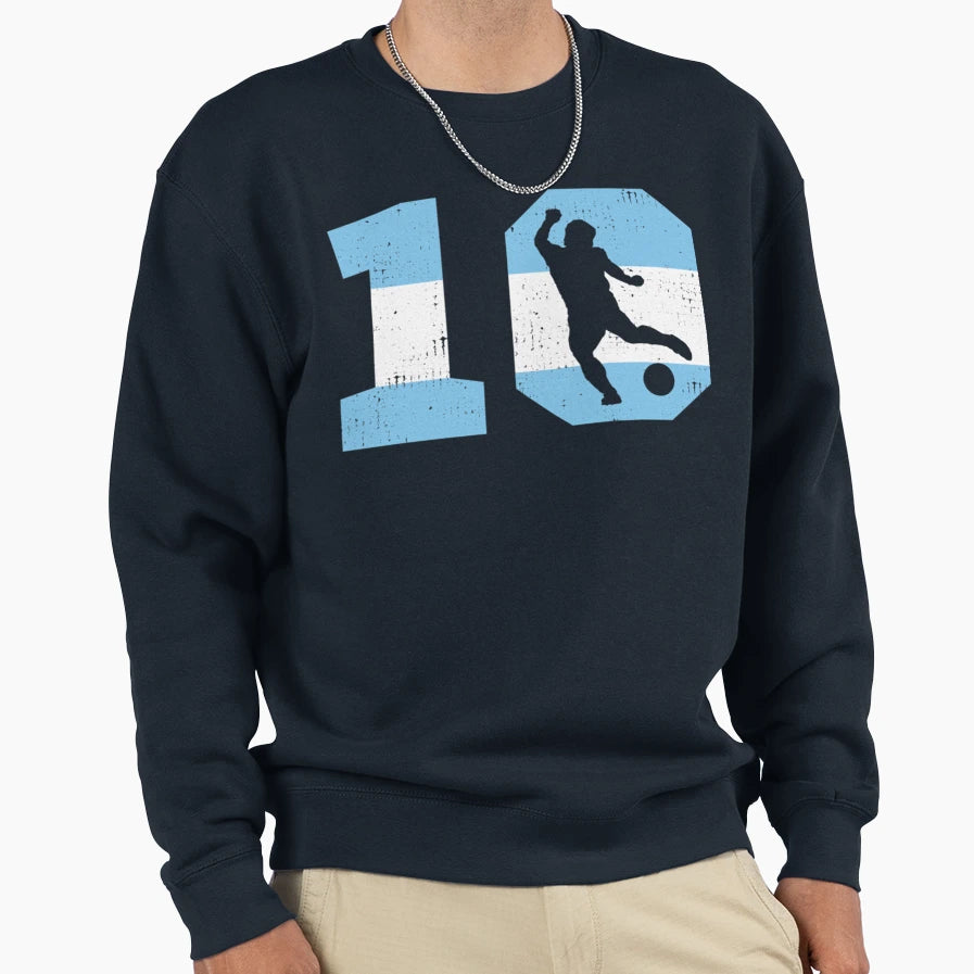Argentina Eldiego 10 Sweatshirt - Novelty Apparel for Adults - T-Shirt, Sweatshirt, Hoodie