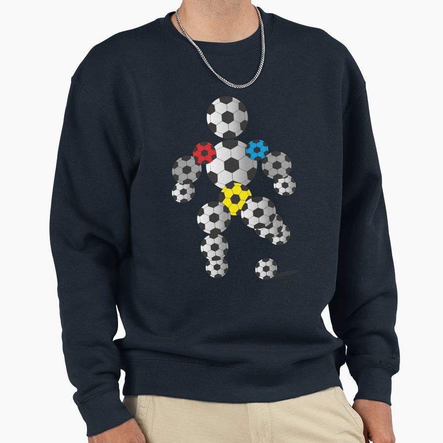 Football Character Sweatshirt - Unique Graphic Men Women - T-Shirt, Sweatshirt, Hoodie