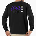 Love Football Blue Sweatshirt - Graphic Print Men Women - T-Shirt, Sweatshirt, Hoodie
